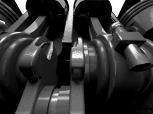 l4 type engine animated Modello 3D