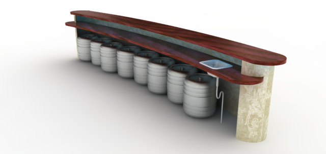 bar 3D Модель .c4d .max .obj .3ds .fbx .stl .blend 