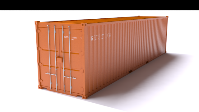 shipping container 3D Model .c4d .max .obj .3ds .fbx .stl .blend 
