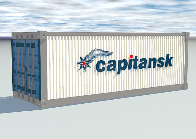 container 3D Модель .c4d .max .obj .3ds .fbx .stl .blend 