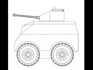 armored car 3D Model