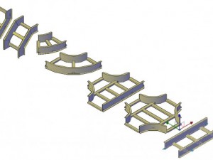 cable ladder components 3D Model