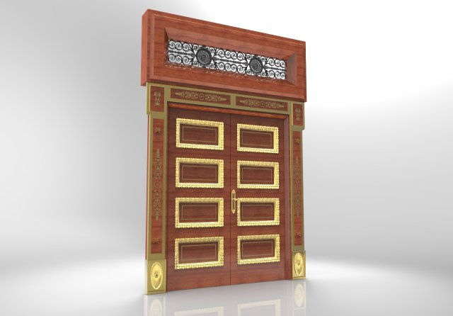 classic door 3Dモデル .c4d .max .obj .3ds .fbx .stl .blend 