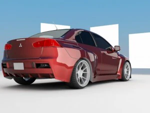 лансер эволюция 10 3D Модель