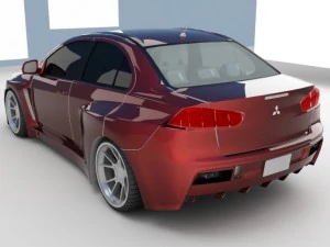 лансер эволюция 10 3D Модель