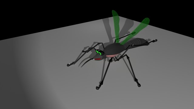 mosquito 3D Model .c4d .max .obj .3ds .fbx .stl .blend 