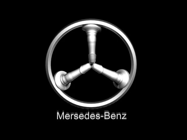 mercedes benz logo 3D Model .c4d .max .obj .3ds .fbx .stl .blend 