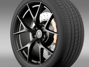 acura nsx wheel 2015 3D मॉडल