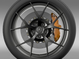 acura nsx wheel 2015 Modelo 3D