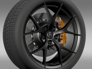 acura nsx wheel 2015 Modelo 3D