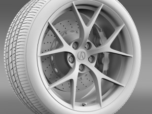 acura nsx wheel 2015 Modelo 3D