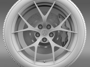 acura nsx wheel 2015 Modelo 3D