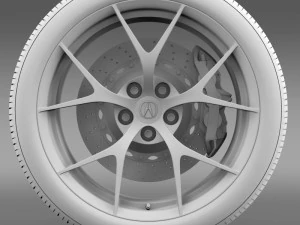 acura nsx wheel 2015 3D Model