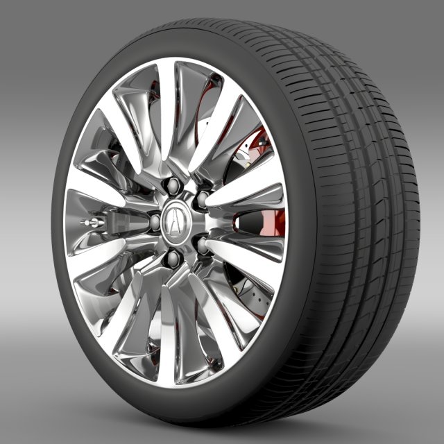 acura rlx sport hybrid wheel 3Dモデル .c4d .max .obj .3ds .fbx .stl .blend 