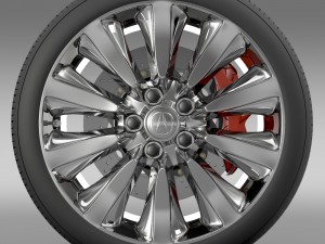 acura rlx sport hybrid wheel 3Dモデル
