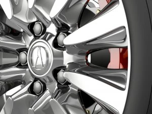 acura rlx sport hybrid wheel 3D Model