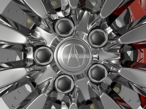 acura rlx sport hybrid wheel 3Dモデル