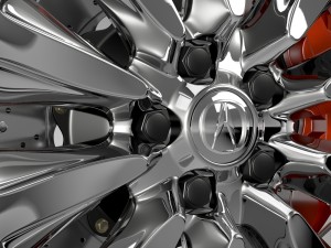 acura rlx sport hybrid wheel 3Dモデル