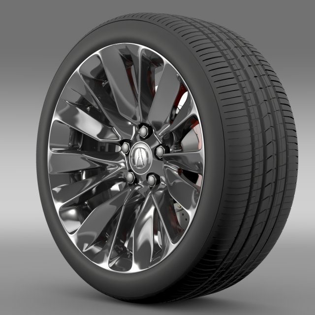 acura rlx wheel 3D 모델 .c4d .max .obj .3ds .fbx .stl .blend 