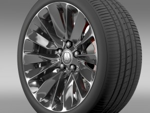 acura rlx wheel 3D Model