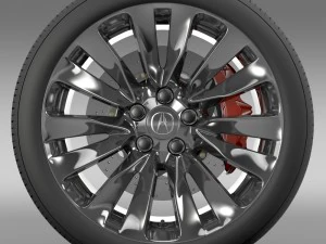 acura rlx wheel 3D Model