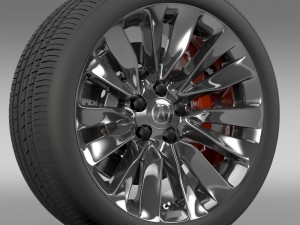 acura rlx wheel 3D 모델