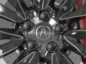 acura rlx wheel 3D Model