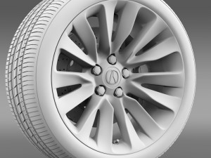 acura rlx wheel 3D 모델