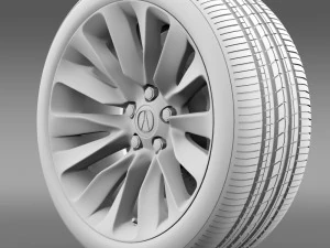 acura rlx wheel 3D Model
