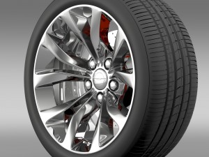 chrysler 300 limited 2015 wheel 3D Model