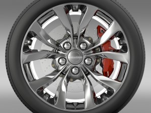chrysler 300 limited 2015 wheel 3D 모델