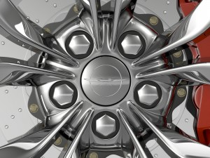 chrysler 300 limited 2015 wheel 3D 모델