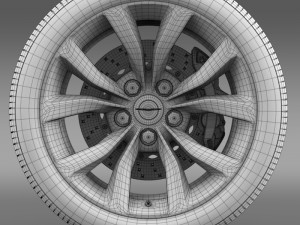 chrysler 300 limited 2015 wheel 3D 모델