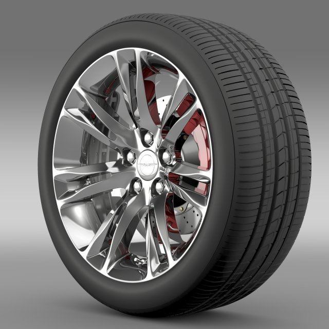 chrysler 300c 2015 wheel 3D Модель .c4d .max .obj .3ds .fbx .stl .blend 