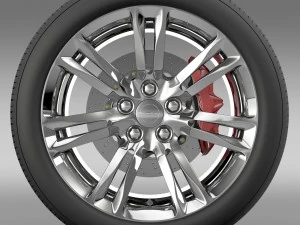 chrysler 300c 2015 wheel 3D Model
