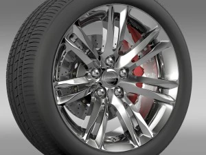 chrysler 300c 2015 wheel 3D Model