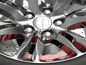 chrysler 300c 2015 wheel 3D Model