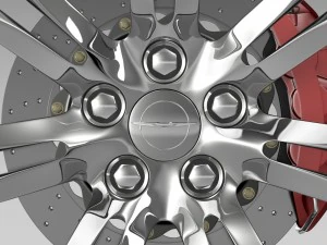 chrysler 300c 2015 wheel 3D Model