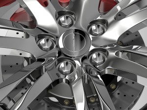 chrysler 300c 2015 wheel 3D Модель