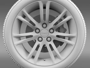 chrysler 300c 2015 wheel 3D Model