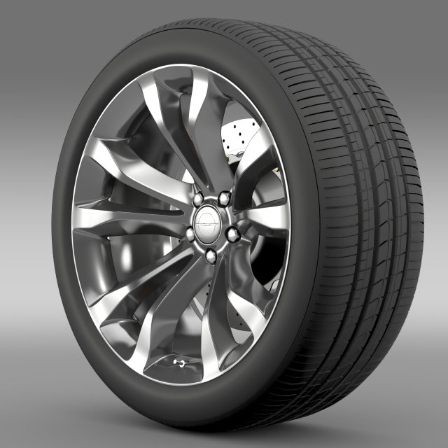 chrysler 300c platinum 2015 wheel Model 3D .c4d .max .obj .3ds .fbx .stl .blend 