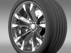 chrysler 300c platinum 2015 wheel 3D Model
