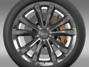 chrysler 300c platinum 2015 wheel Model 3D