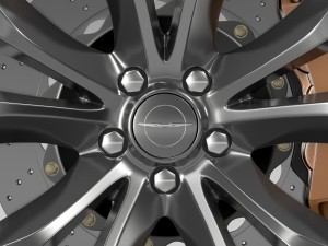 chrysler 300c platinum 2015 wheel Model 3D