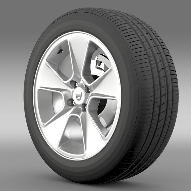 dacia logan wheel 3D 模型 .c4d .max .obj .3ds .fbx .stl .blend 