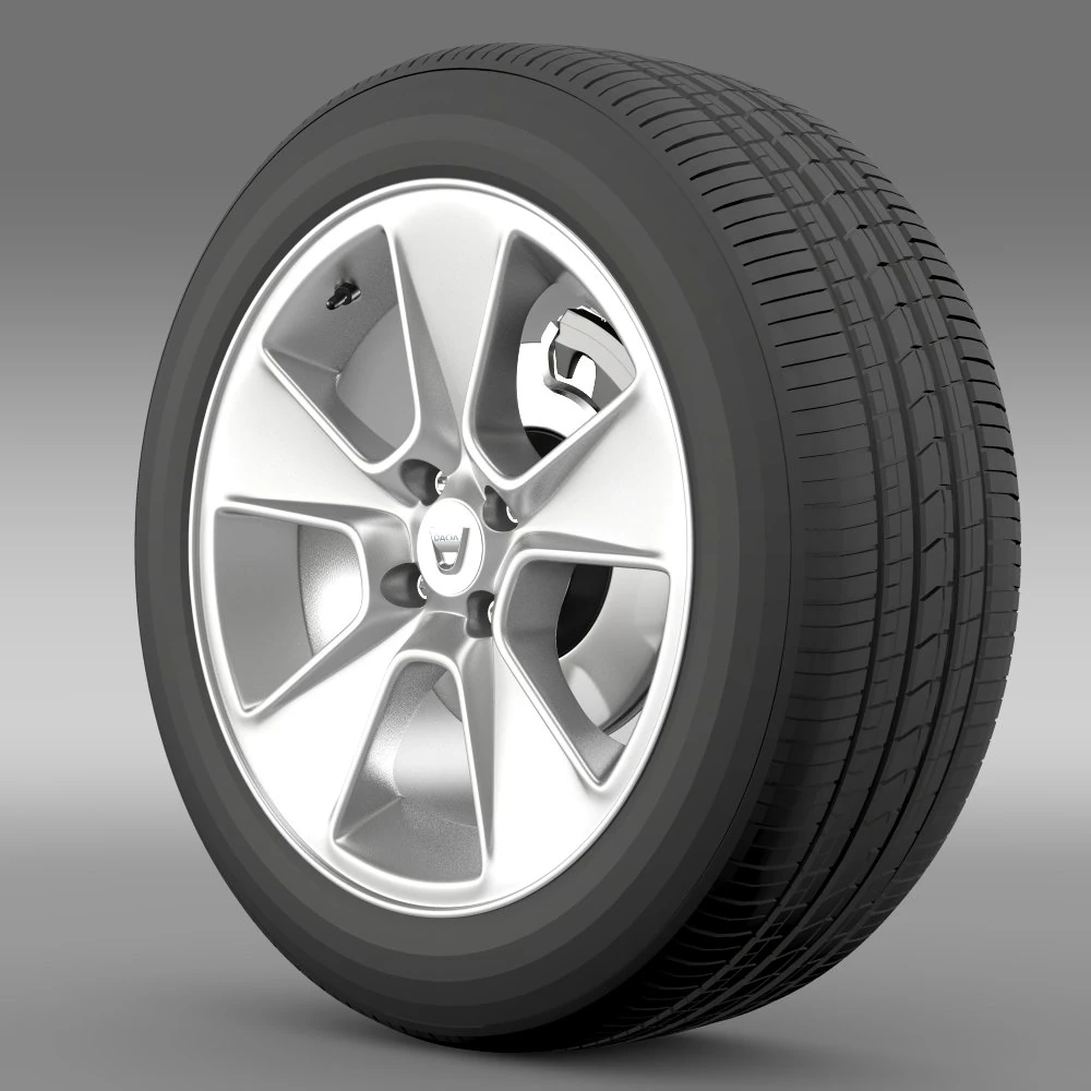 dacia logan wheel 3D Model .c4d .max .obj .3ds .fbx .stl .blend 