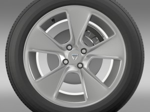dacia logan wheel 3D 模型