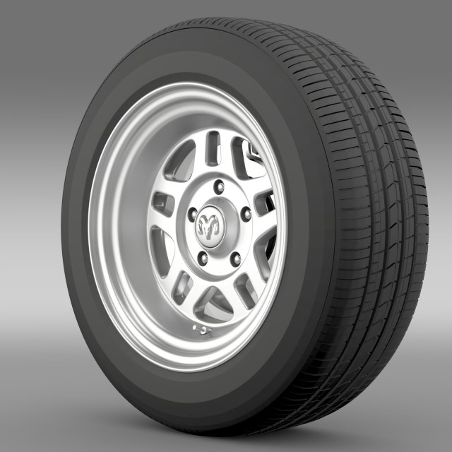 dodge challenger mopar wheel 3D Model .c4d .max .obj .3ds .fbx .stl .blend 