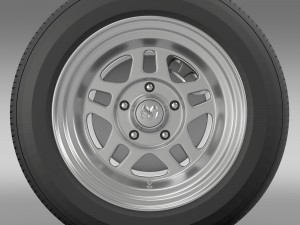 dodge challenger mopar wheel 3D Model