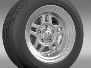 dodge challenger mopar wheel 3D Model